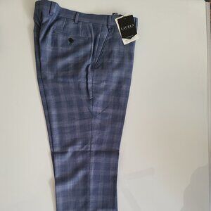 NWT Lauren Ralph Lauren Men's UltraFlex Suit Pants Blue Plaid